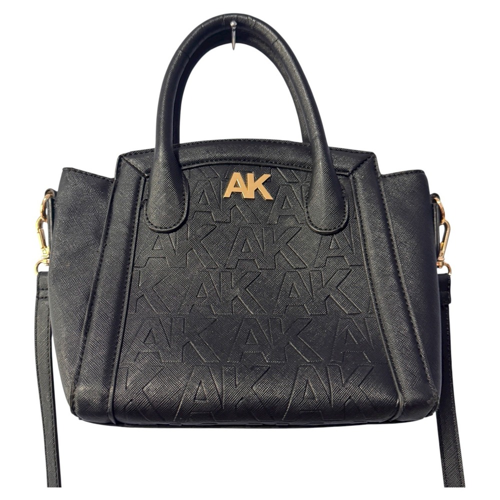 Anne Klein AK Embossed top Handle Mini Satchel Crossbody Bag Purse
